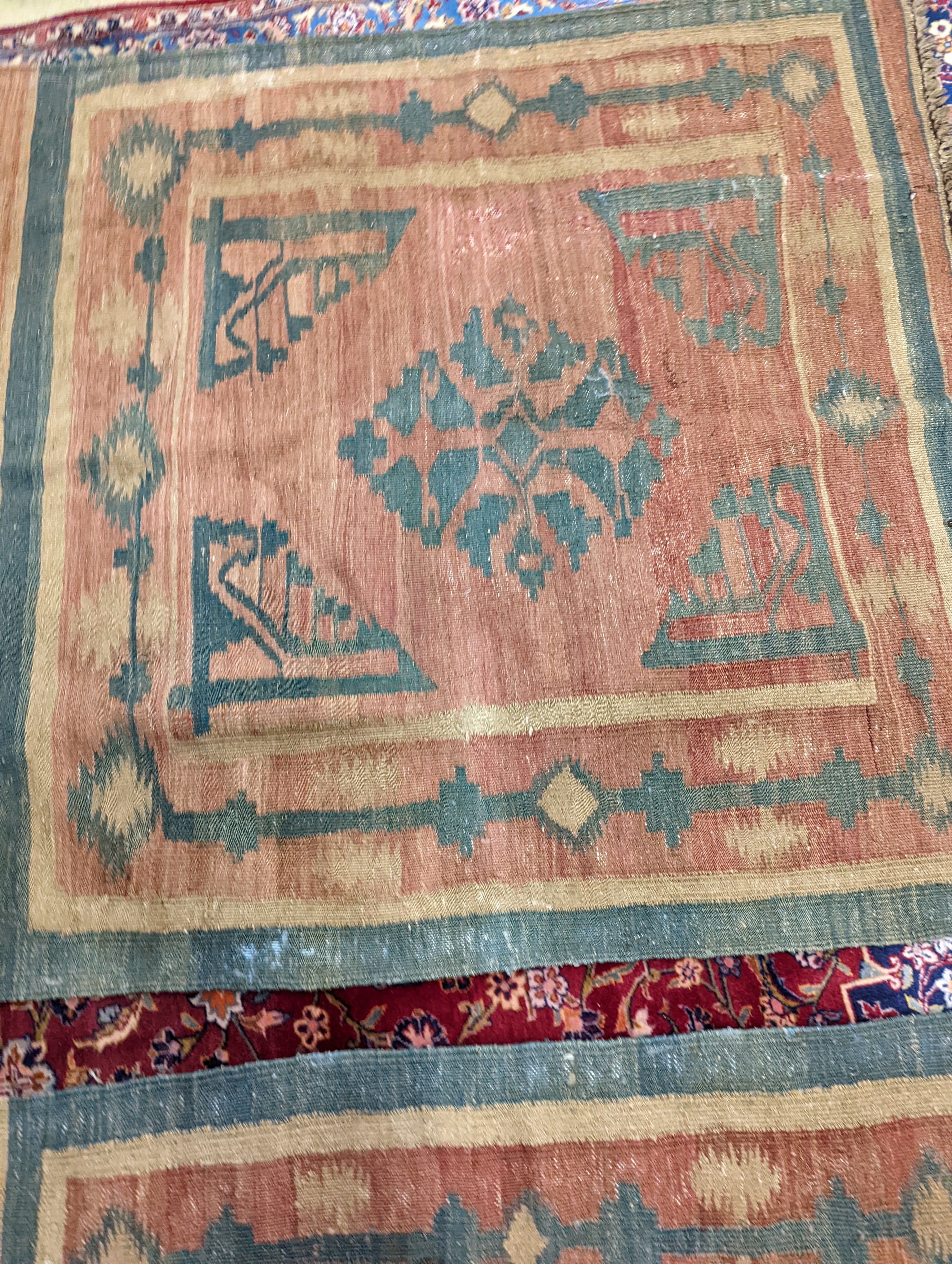 A Kelim carpet, 136 x 130cm